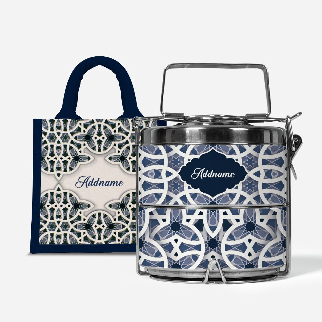 Ratu Series - Lunch Tote Bag with Two-Tier Tiffin Carrier