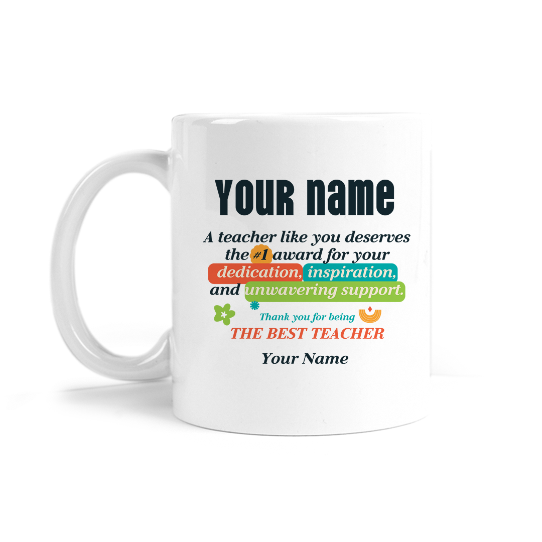 #1 Teacher Mug