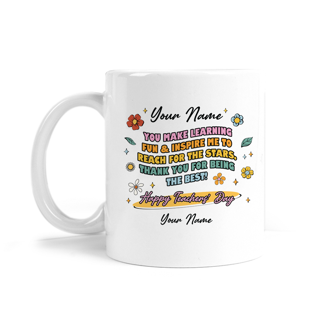 Reach for The Stars Quote Mug