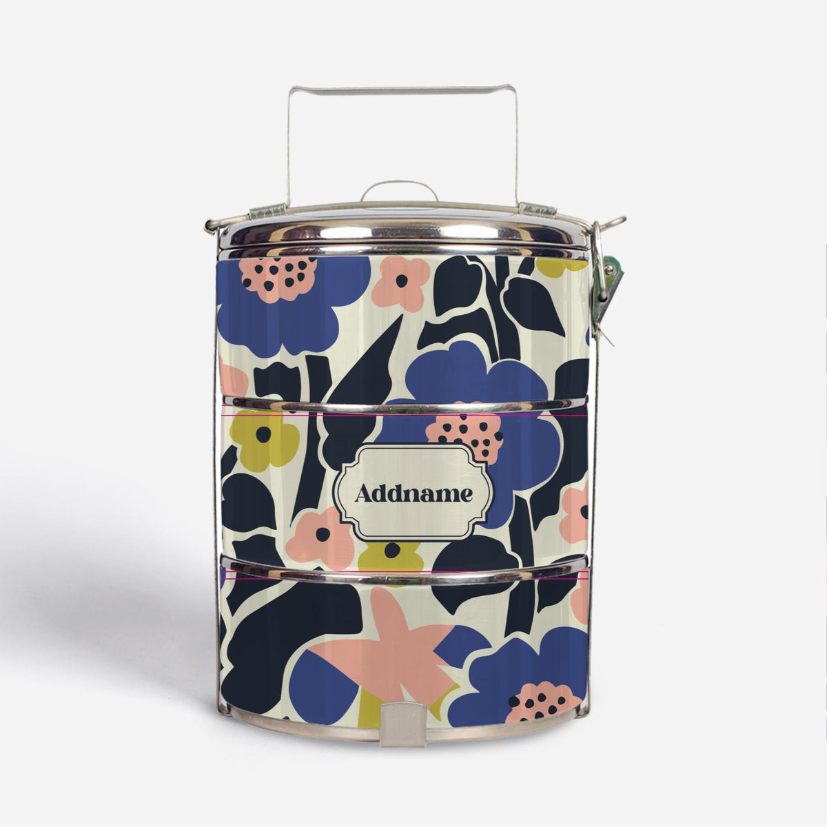 Navian Series - Navy Blue Tiffin Carrier Hustle Bright