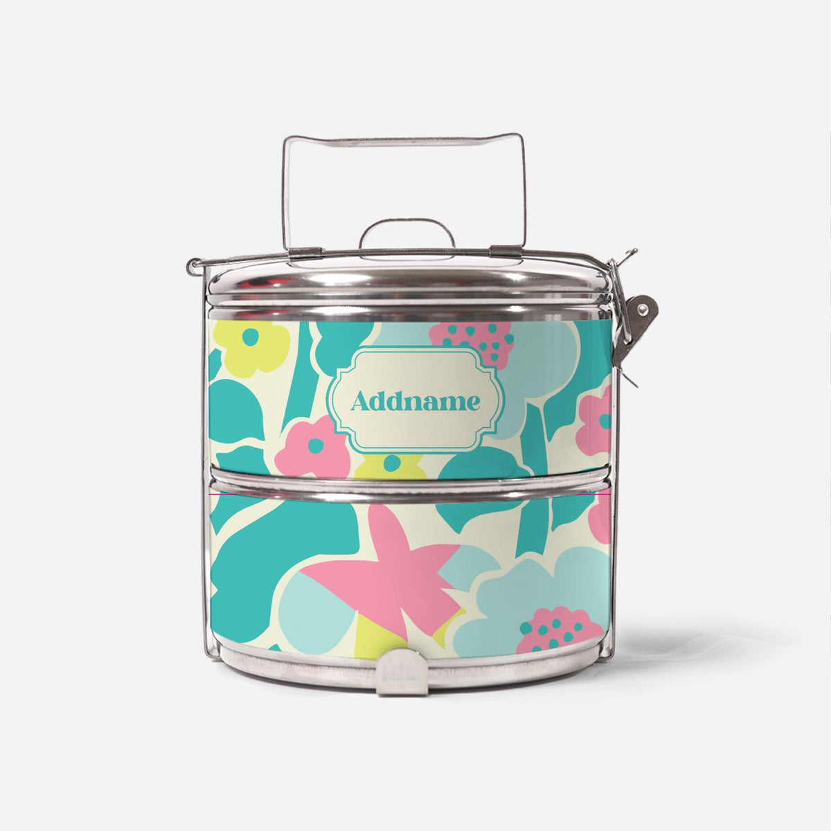 Navian Series - Turquoise Two Tier Tiffin Carrier Hustle Bright