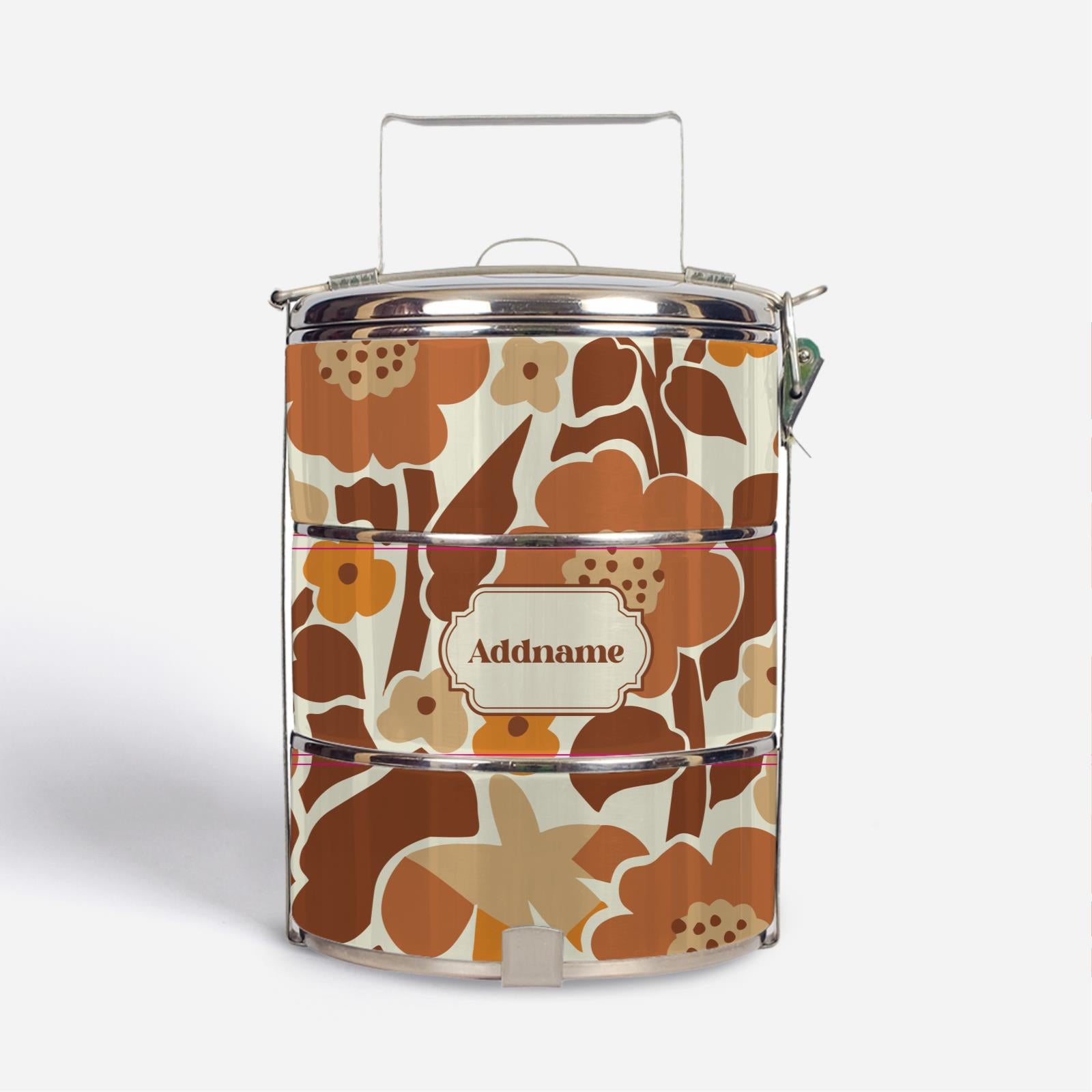 Navian Series - Brown Tiffin Carrier Hustle Bright