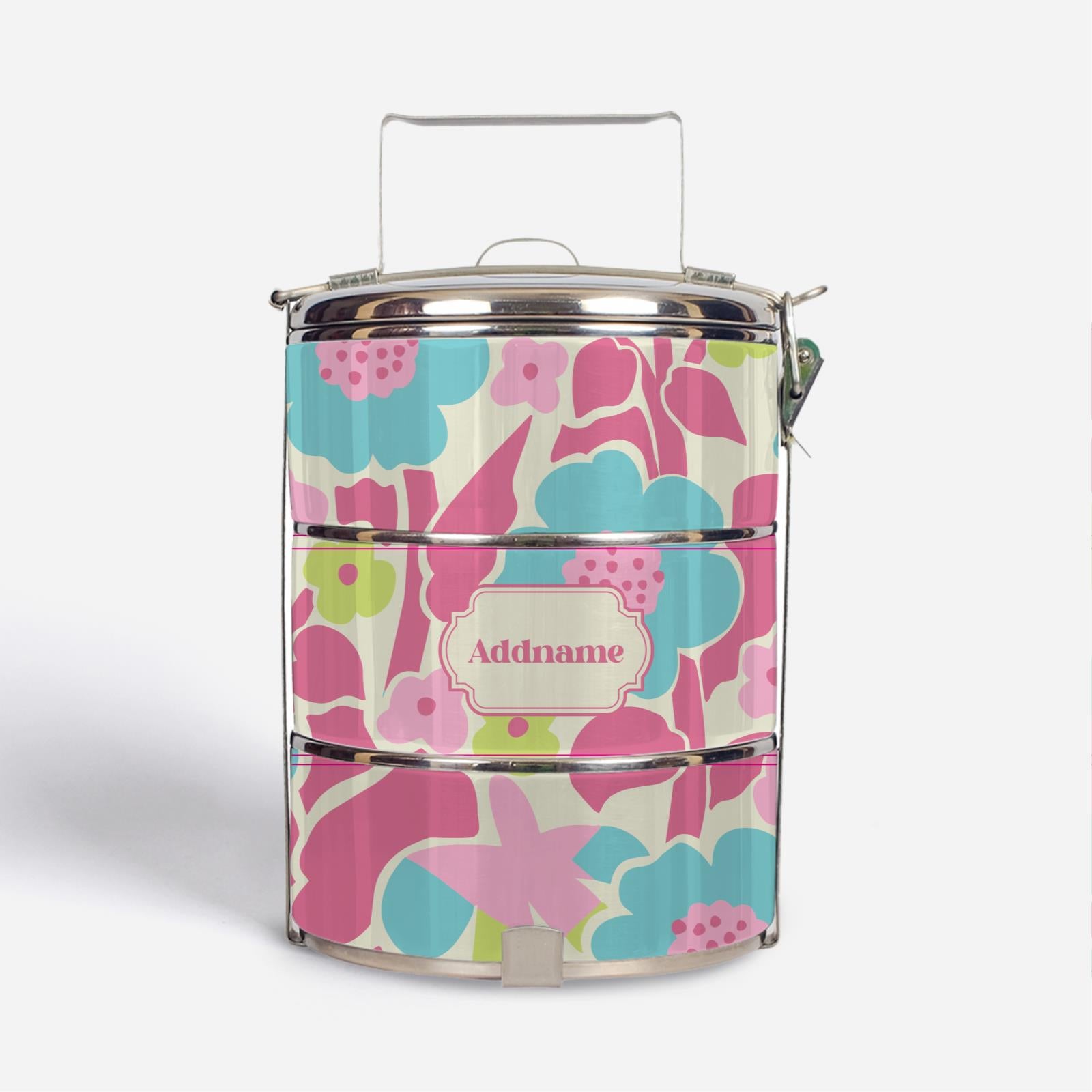 Navian Series - Pink Tiffin Carrier Hustle Bright