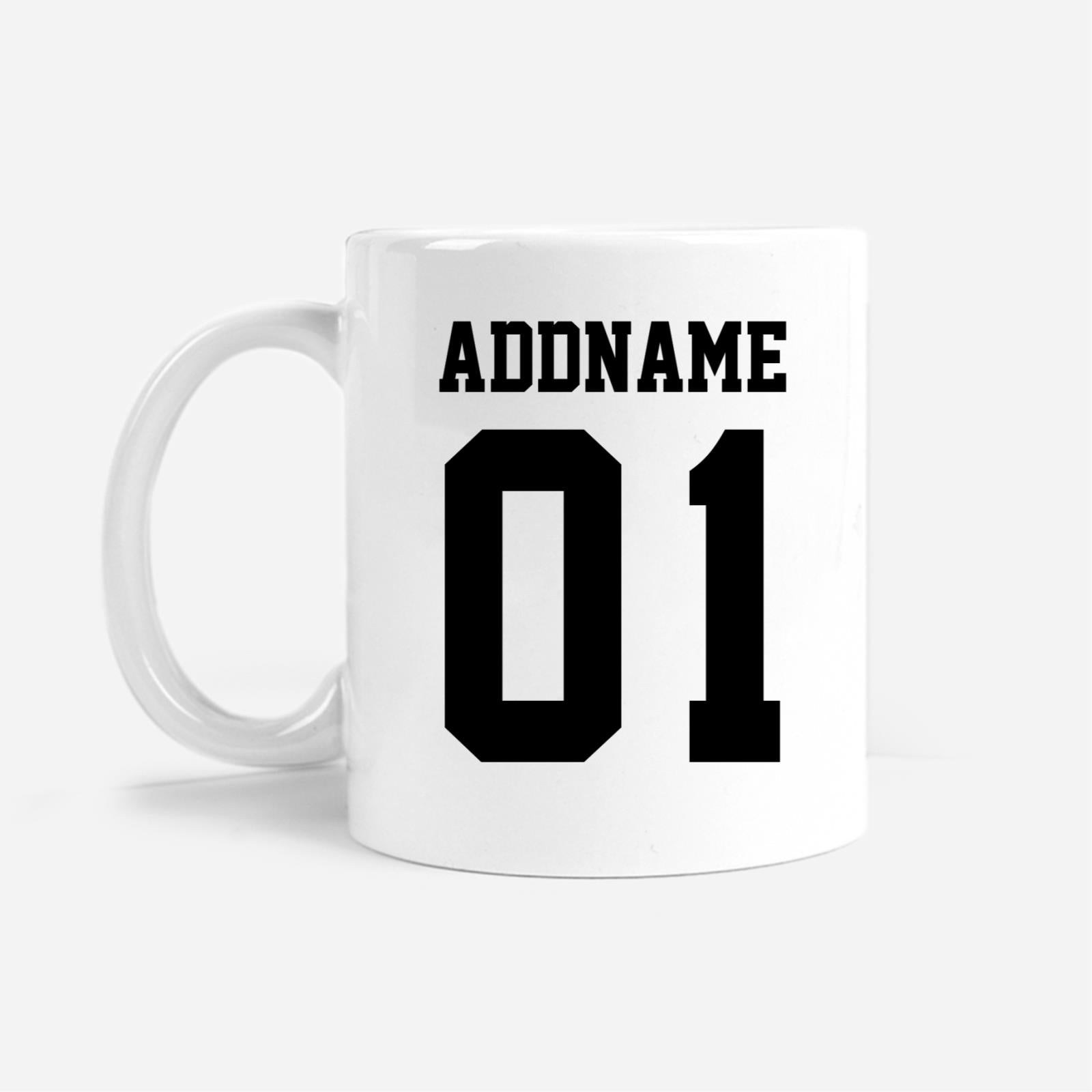 Juventus Football Fan Mug Personalizable with Name and Number