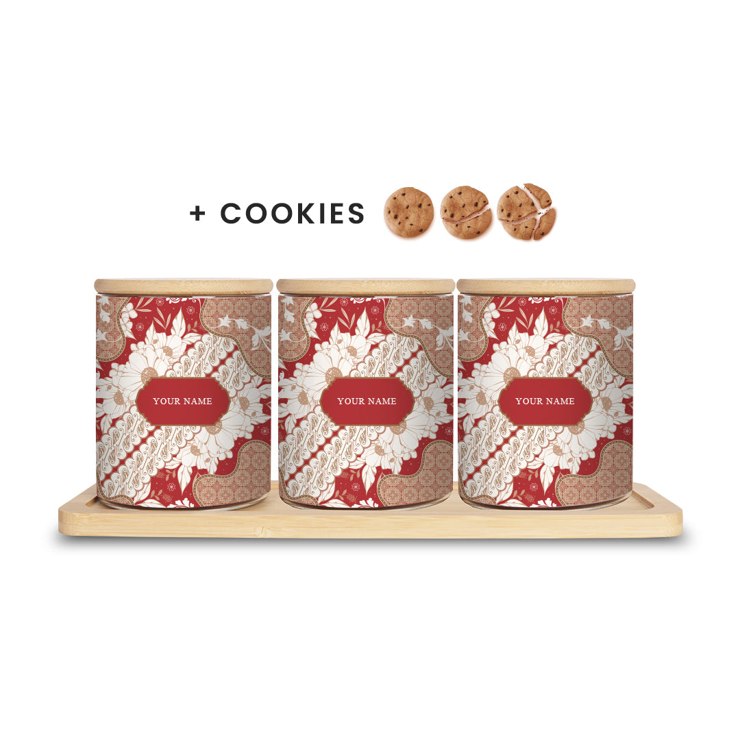 Batik Raya - Canister with Cookies