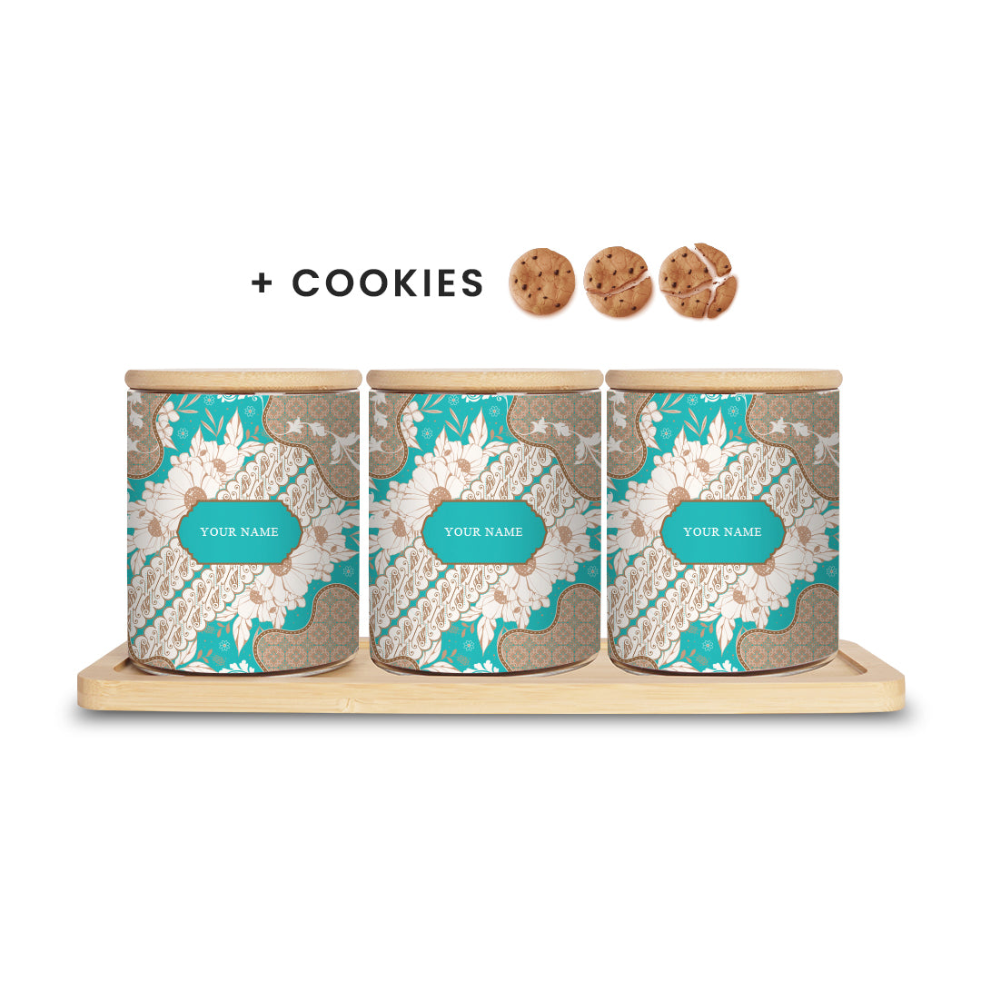 Batik Raya - Canister with Cookies