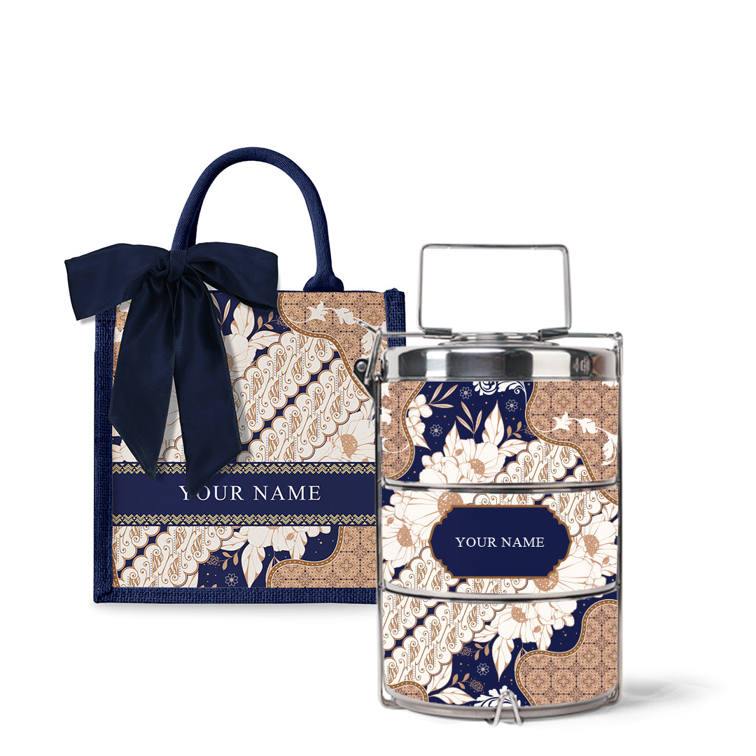 Batik Raya - Lunch Tote Bag with Tiffin Carrier