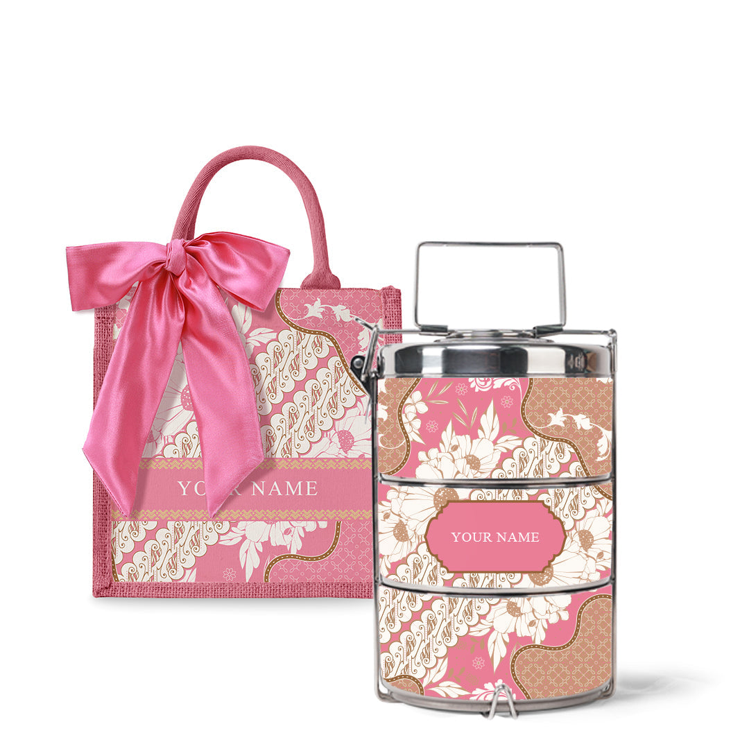 Batik Raya - Lunch Tote Bag with Tiffin Carrier