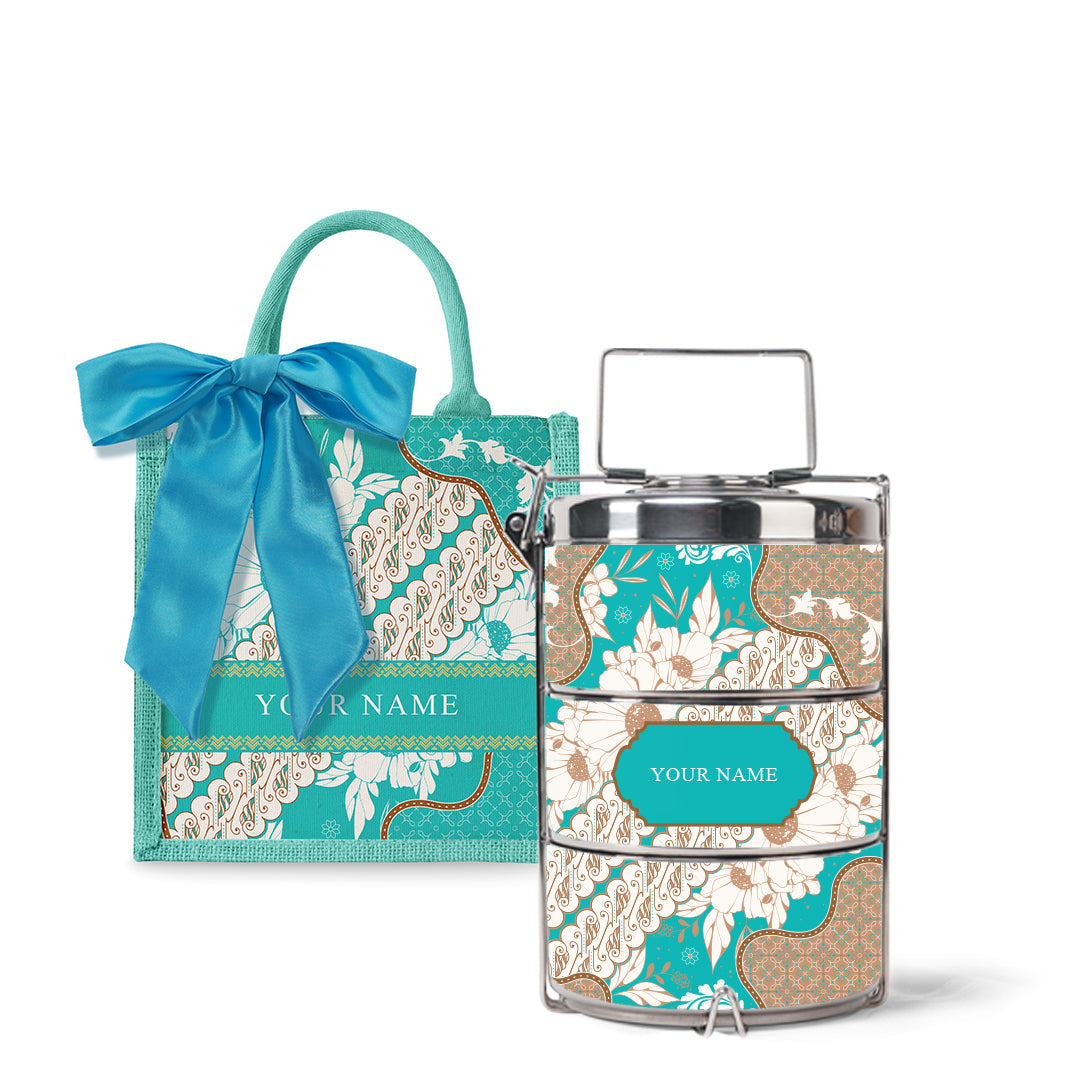 Batik Raya - Lunch Tote Bag with Tiffin Carrier