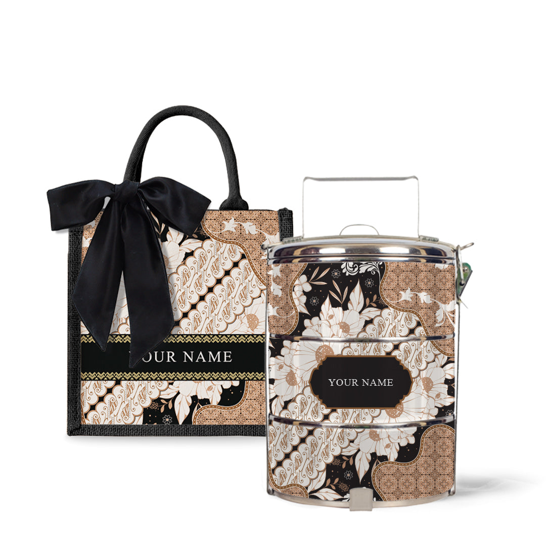 Batik Raya - Lunch Tote Bag with Tiffin Carrier