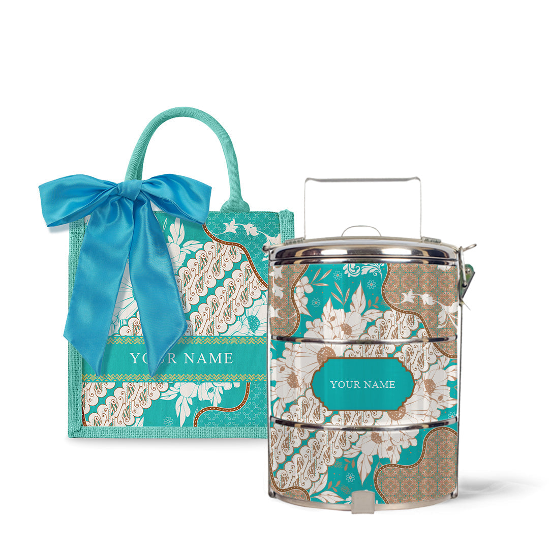 Batik Raya - Lunch Tote Bag with Tiffin Carrier