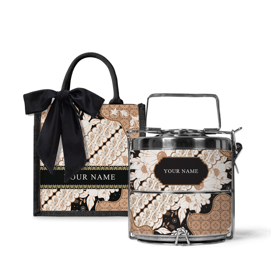 Batik Raya - Lunch Tote Bag with Tiffin Carrier