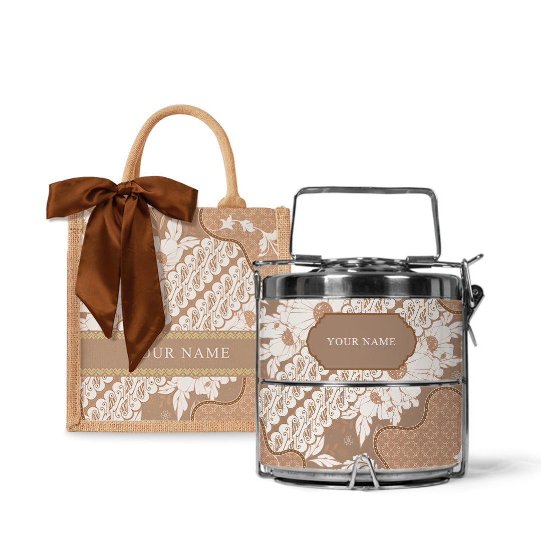 Batik Raya - Lunch Tote Bag with Tiffin Carrier