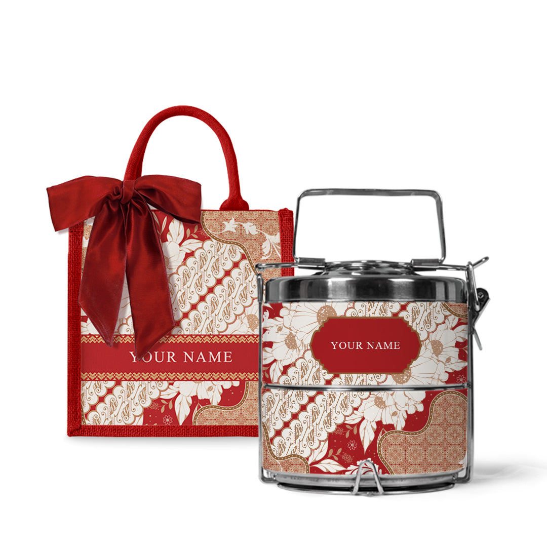 Batik Raya - Lunch Tote Bag with Tiffin Carrier