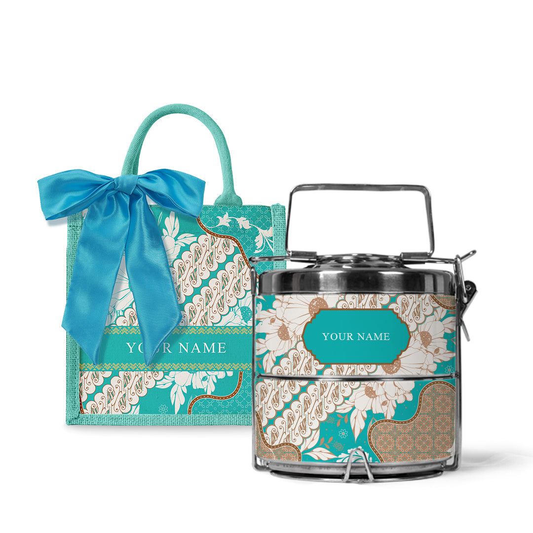 Batik Raya - Lunch Tote Bag with Tiffin Carrier