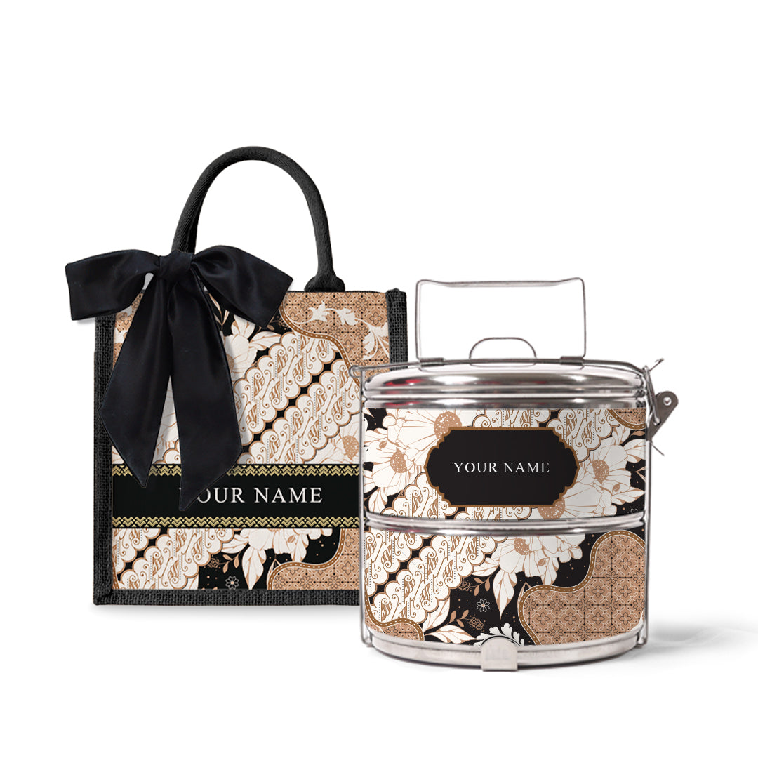 Batik Raya - Lunch Tote Bag with Tiffin Carrier