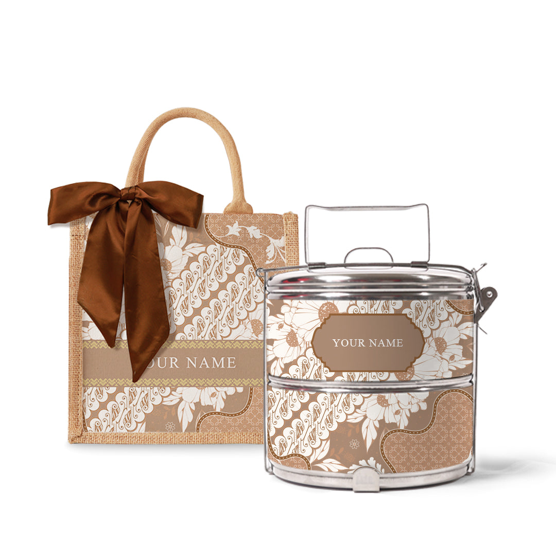 Batik Raya - Lunch Tote Bag with Tiffin Carrier
