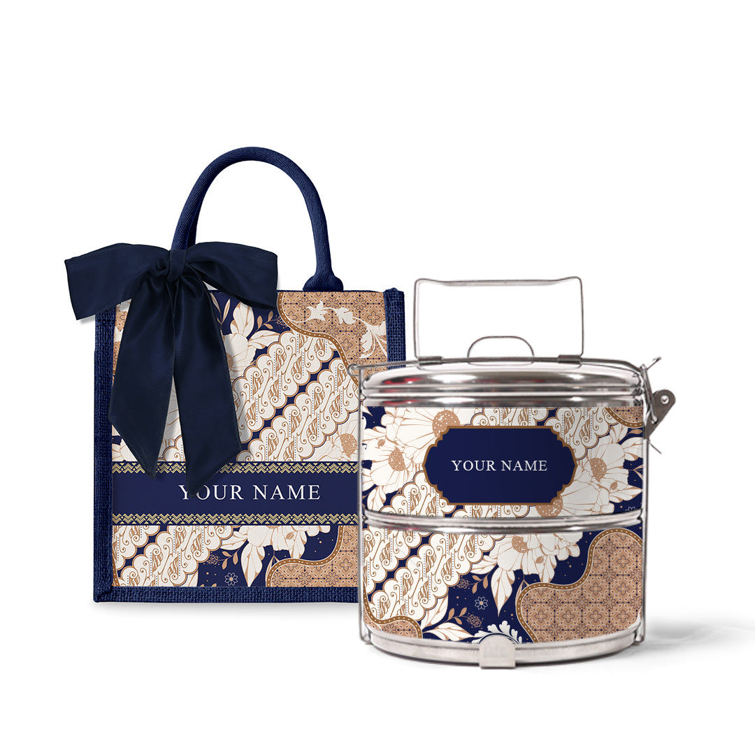 Batik Raya - Lunch Tote Bag with Tiffin Carrier