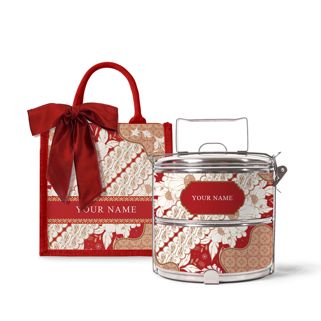 Batik Raya - Lunch Tote Bag with Tiffin Carrier