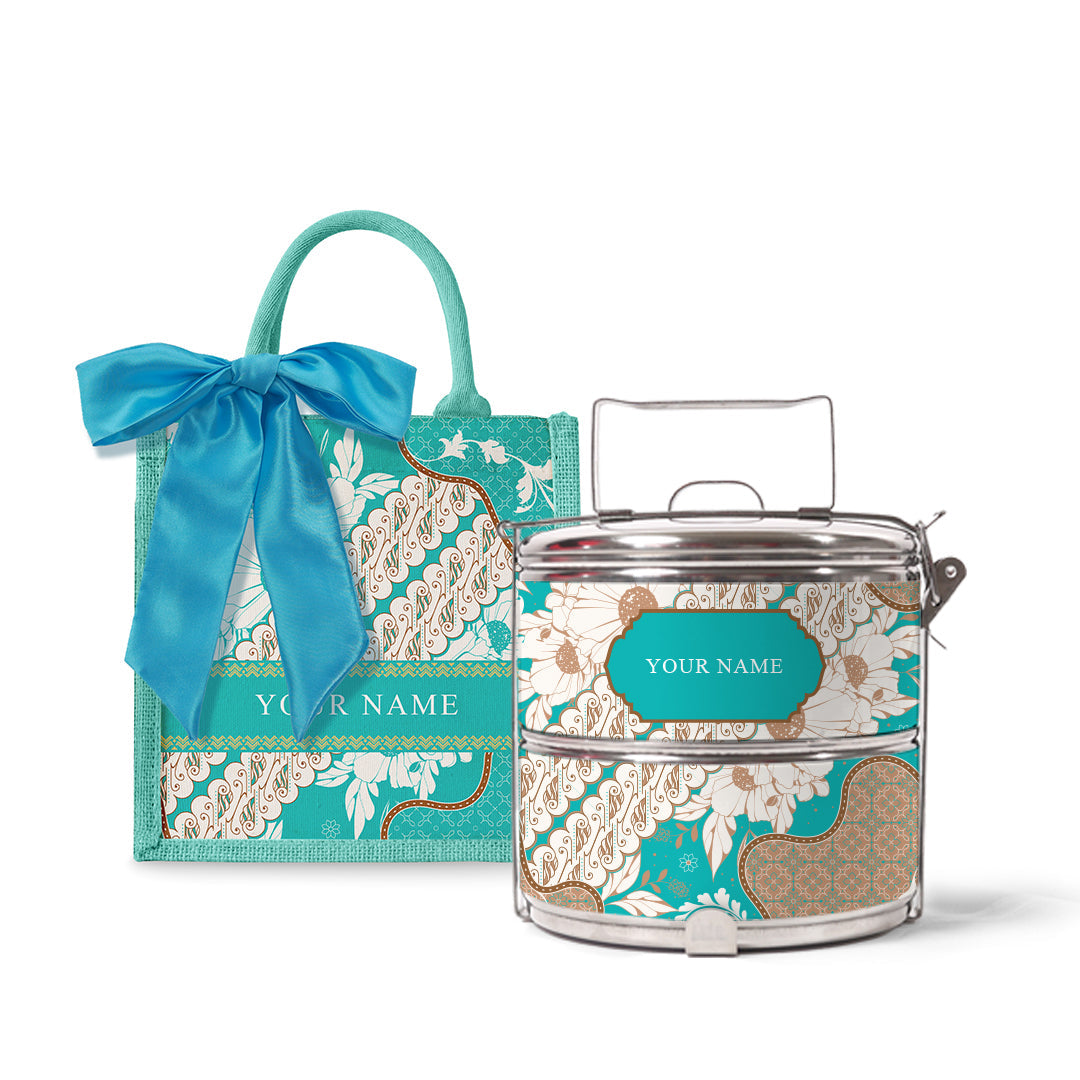 Batik Raya - Lunch Tote Bag with Tiffin Carrier