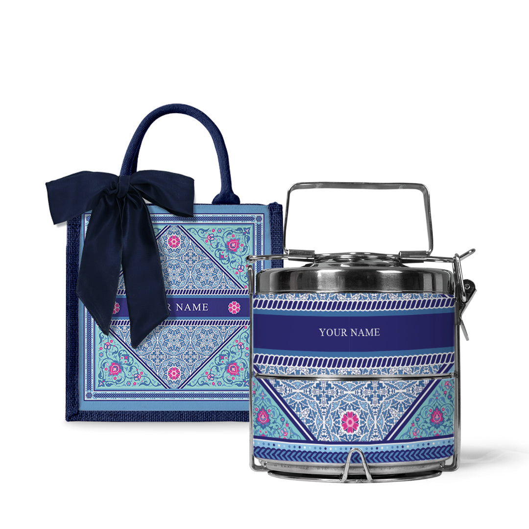 Floral - Lunch Tote Bag with Tiffin Carrier