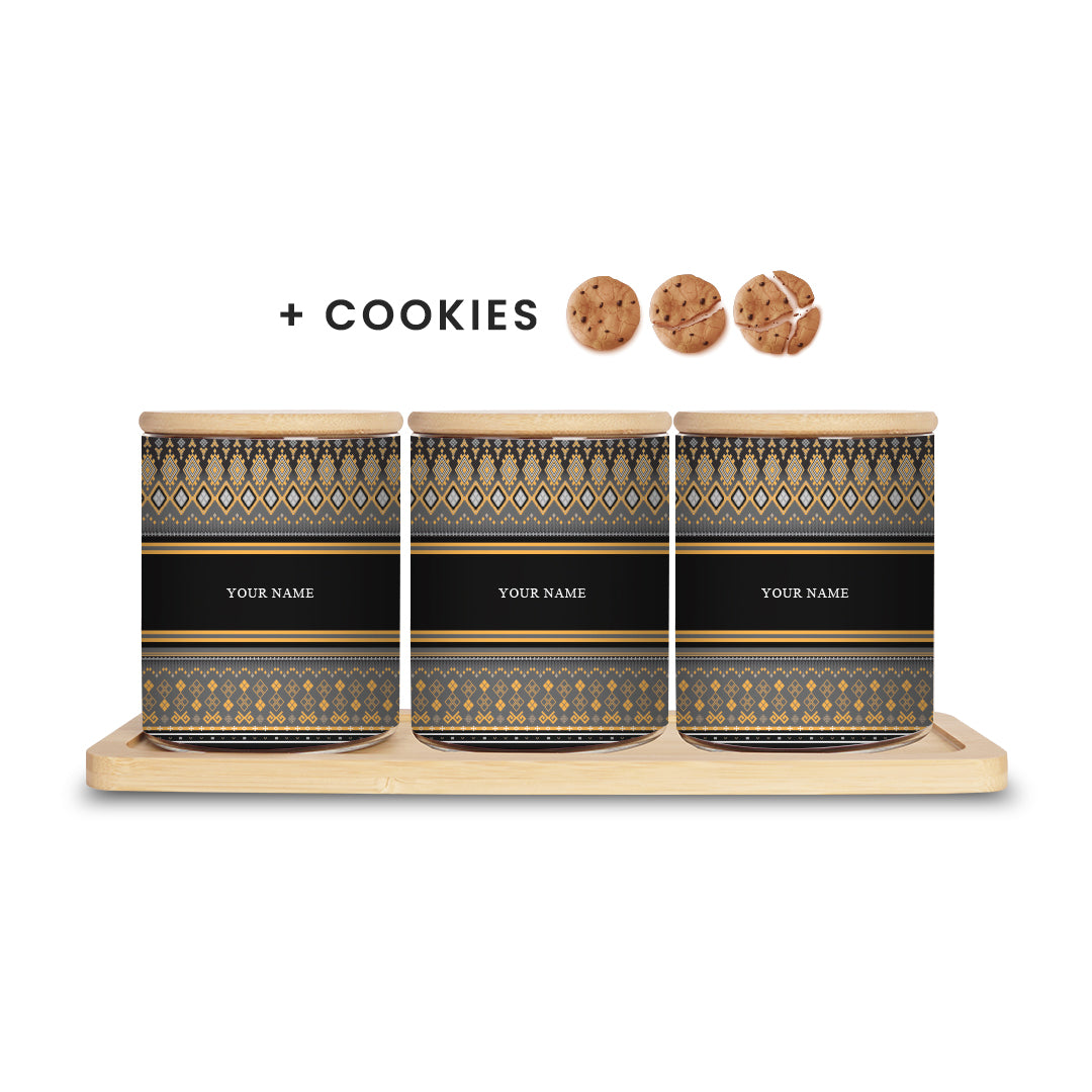 Songket - Canister with Cookies