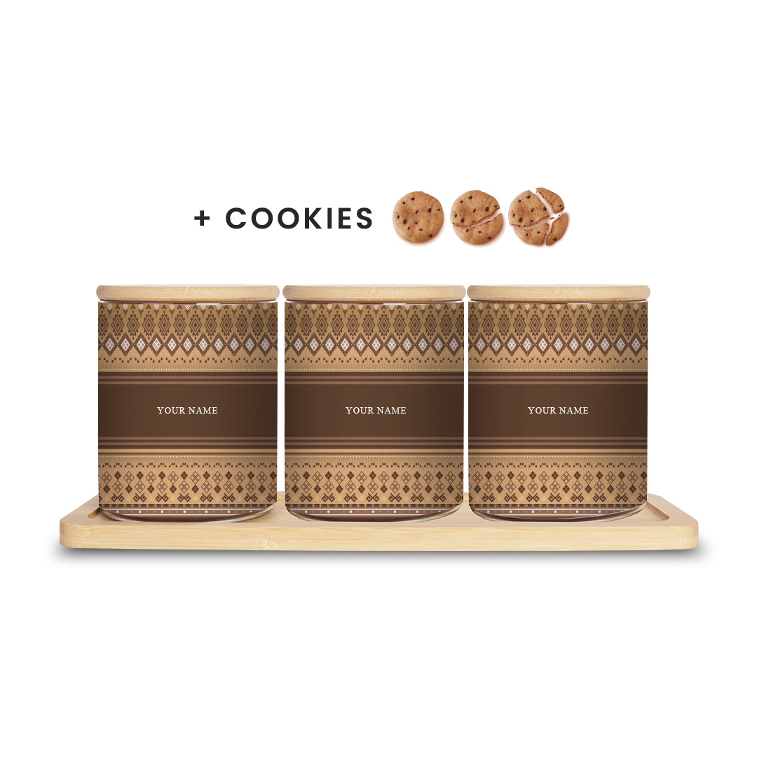 Songket - Canister with Cookies