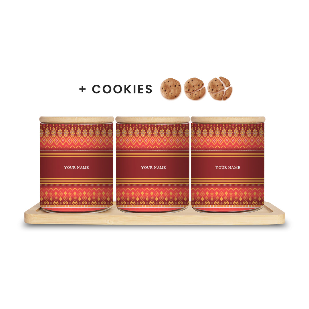 Songket - Canister with Cookies