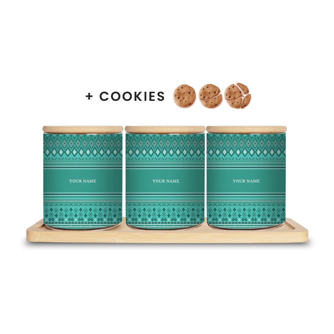 Songket - Canister with Cookies