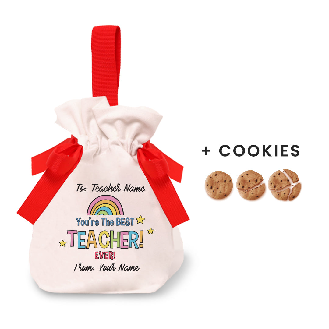 Teacher Quote - Teachers Treat Pouch Bag Set - You're The Best Teacher Ever