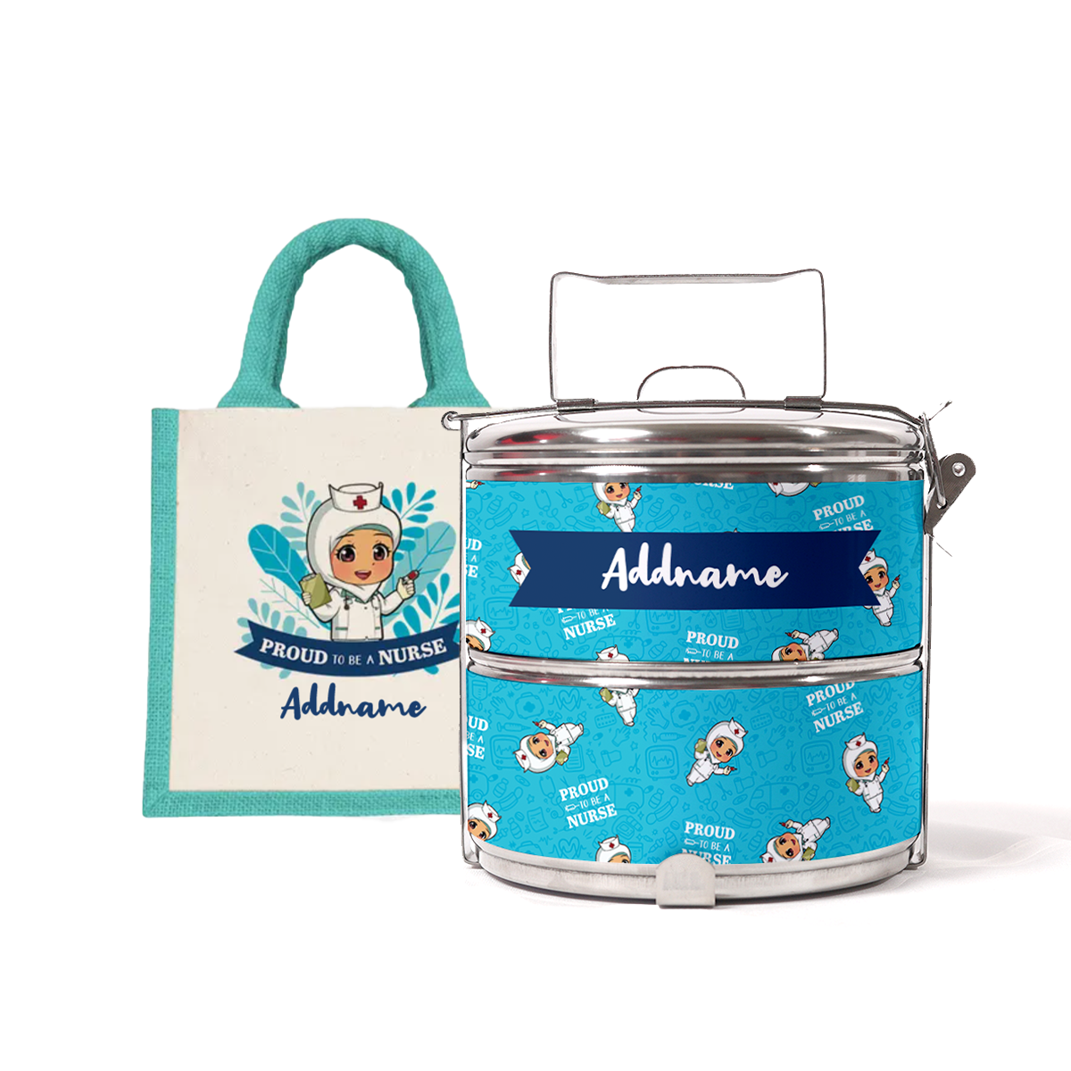 Nurse Series - Half Lining Lunch Bag and Tiffin Carrier