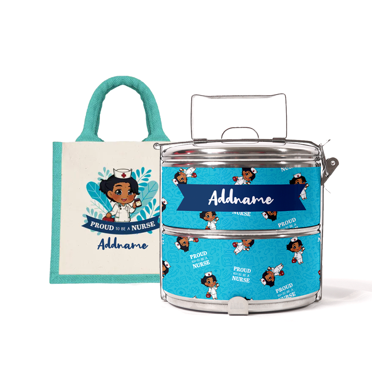 Nurse Series - Half Lining Lunch Bag and Tiffin Carrier