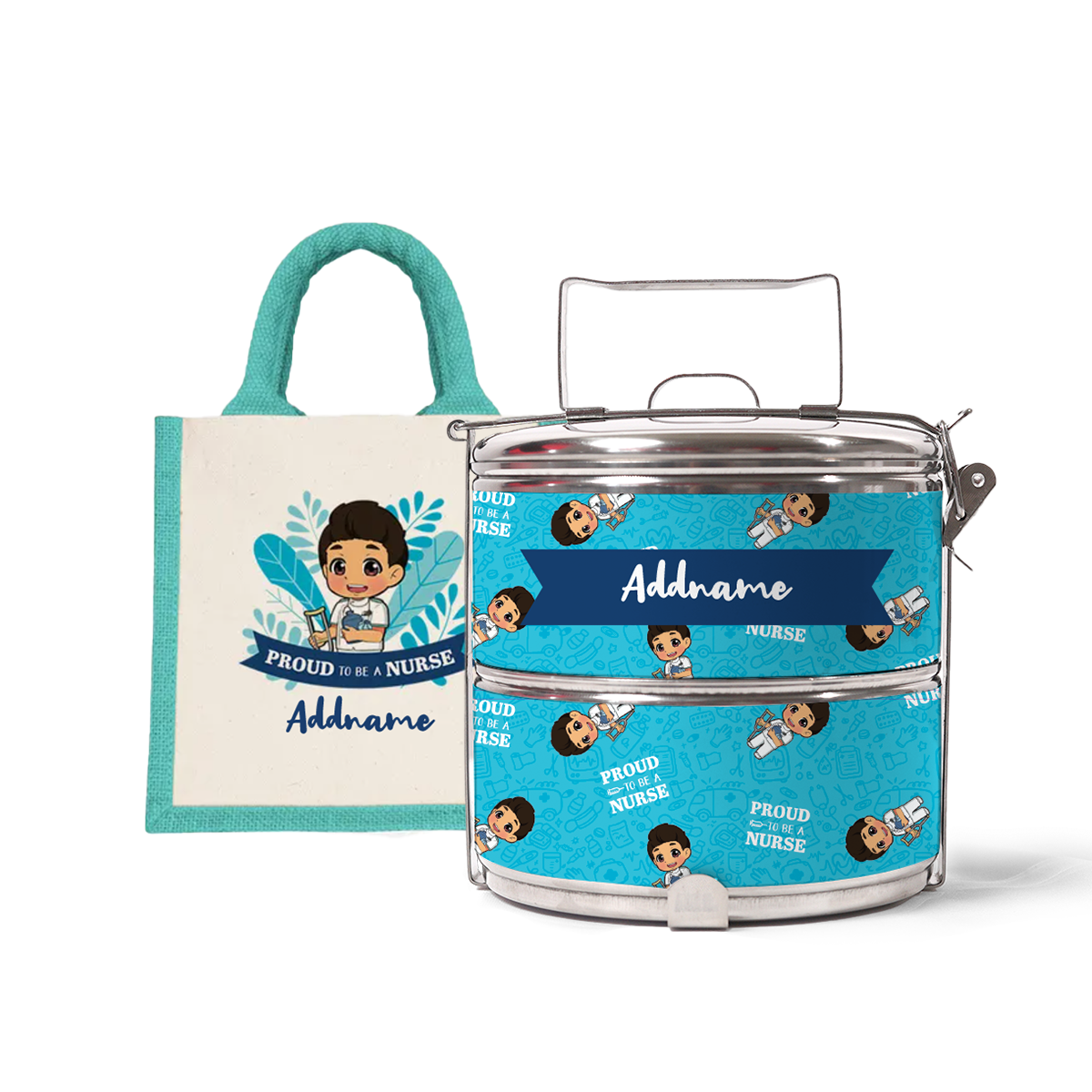 Nurse Series - Half Lining Lunch Bag and Tiffin Carrier