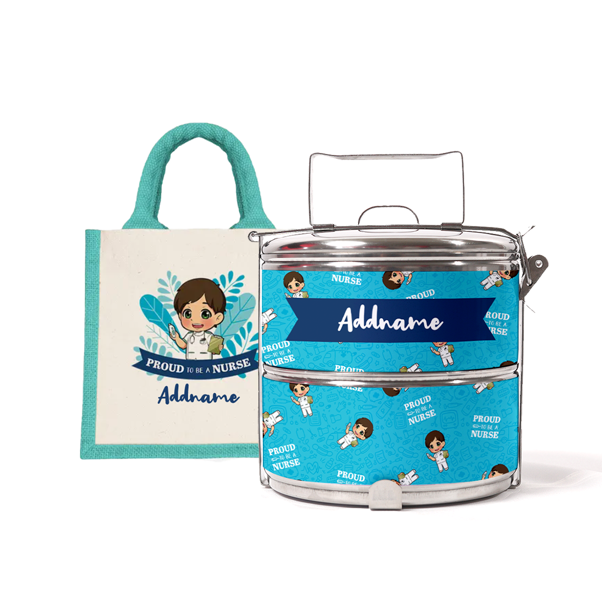 Nurse Series - Half Lining Lunch Bag and Tiffin Carrier