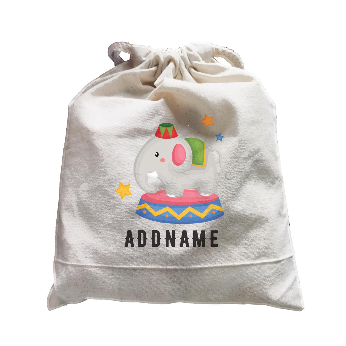 Birthday Circus Elephant Performance Addname Satchel
