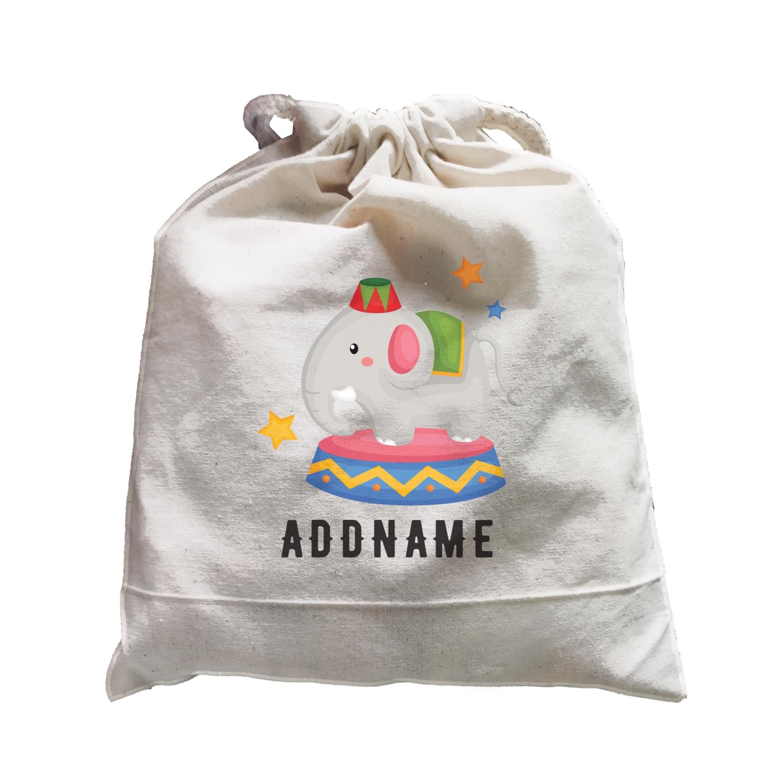 Birthday Circus Elephant Performance Addname Satchel