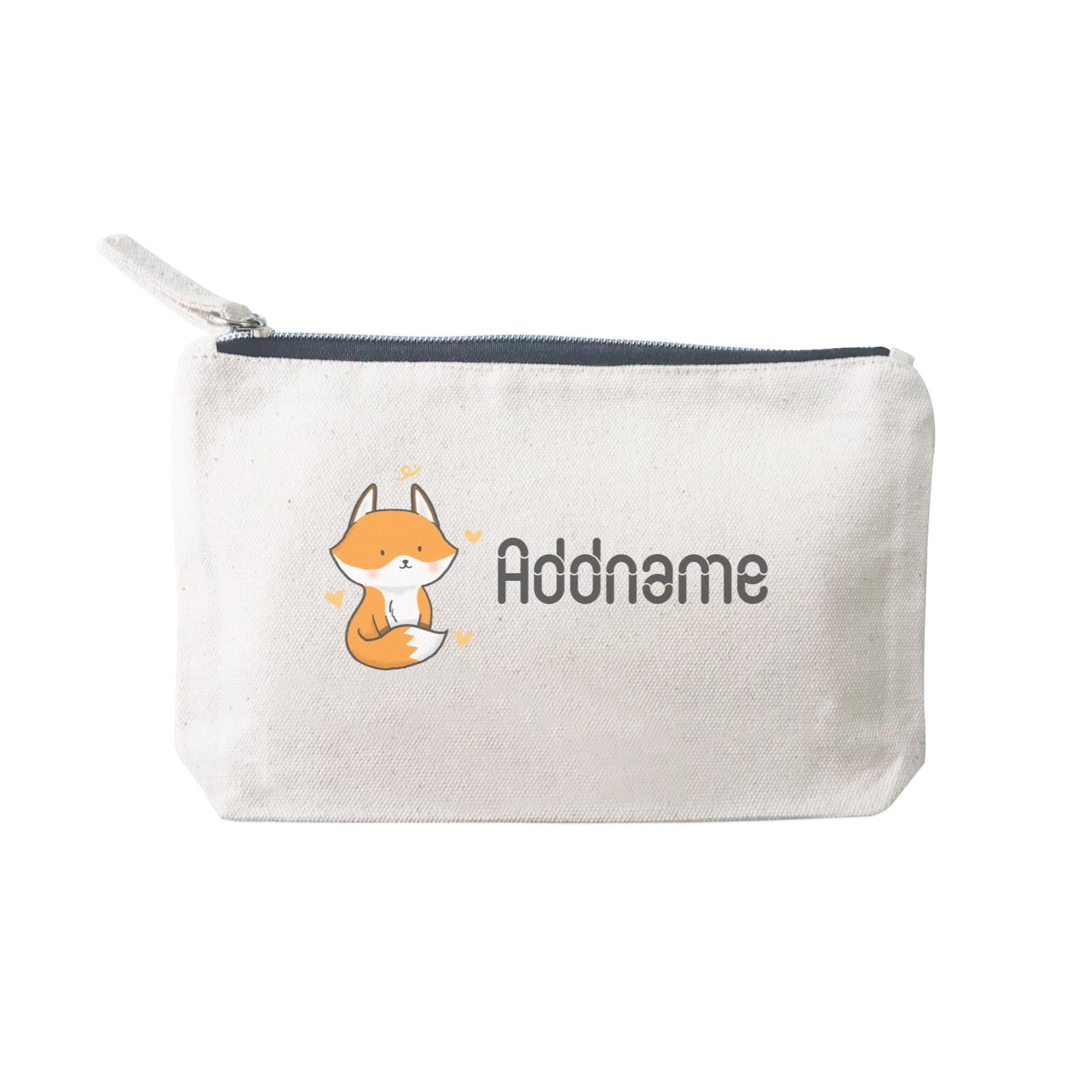 Cute Hand Drawn Style Fox Addname SP Stationery Pouch 2