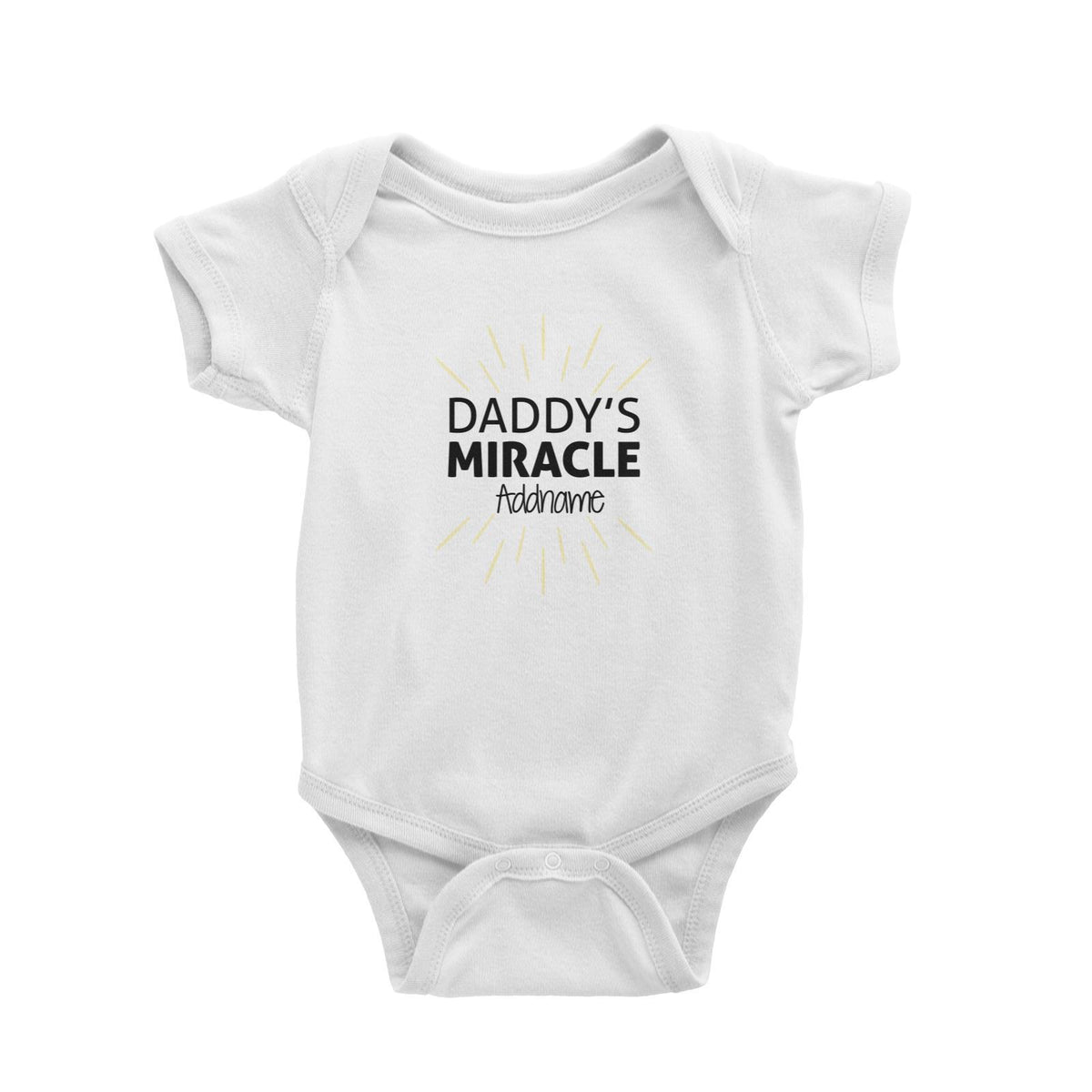 Daddys Miracle Addname Baby Romper