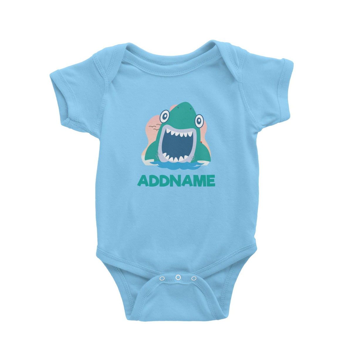 Cute Shark  Baby Romper