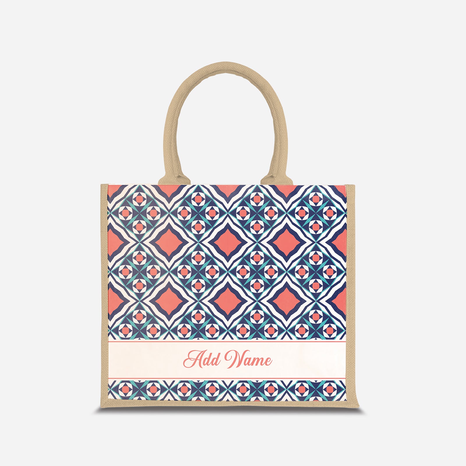 Moroccan Series Half Lining Jute Bag - Chihab Natural
