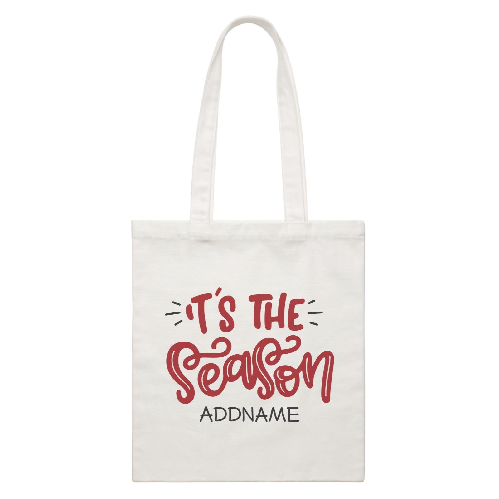 Xmas It's The Season Canvas Bag