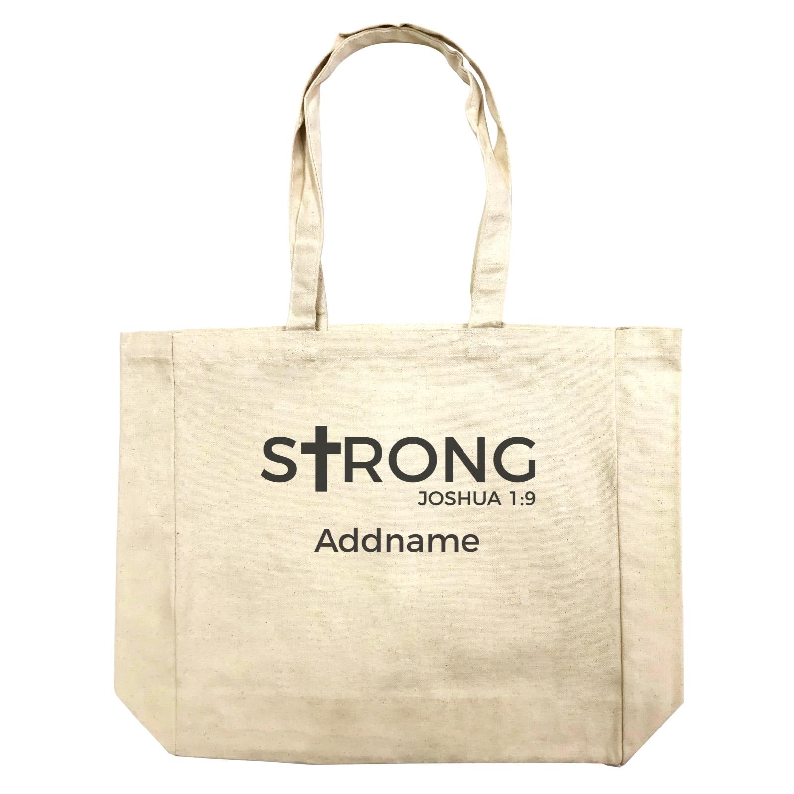 Christian Series Strong Joshua 1.9 Addname Shopping Bag