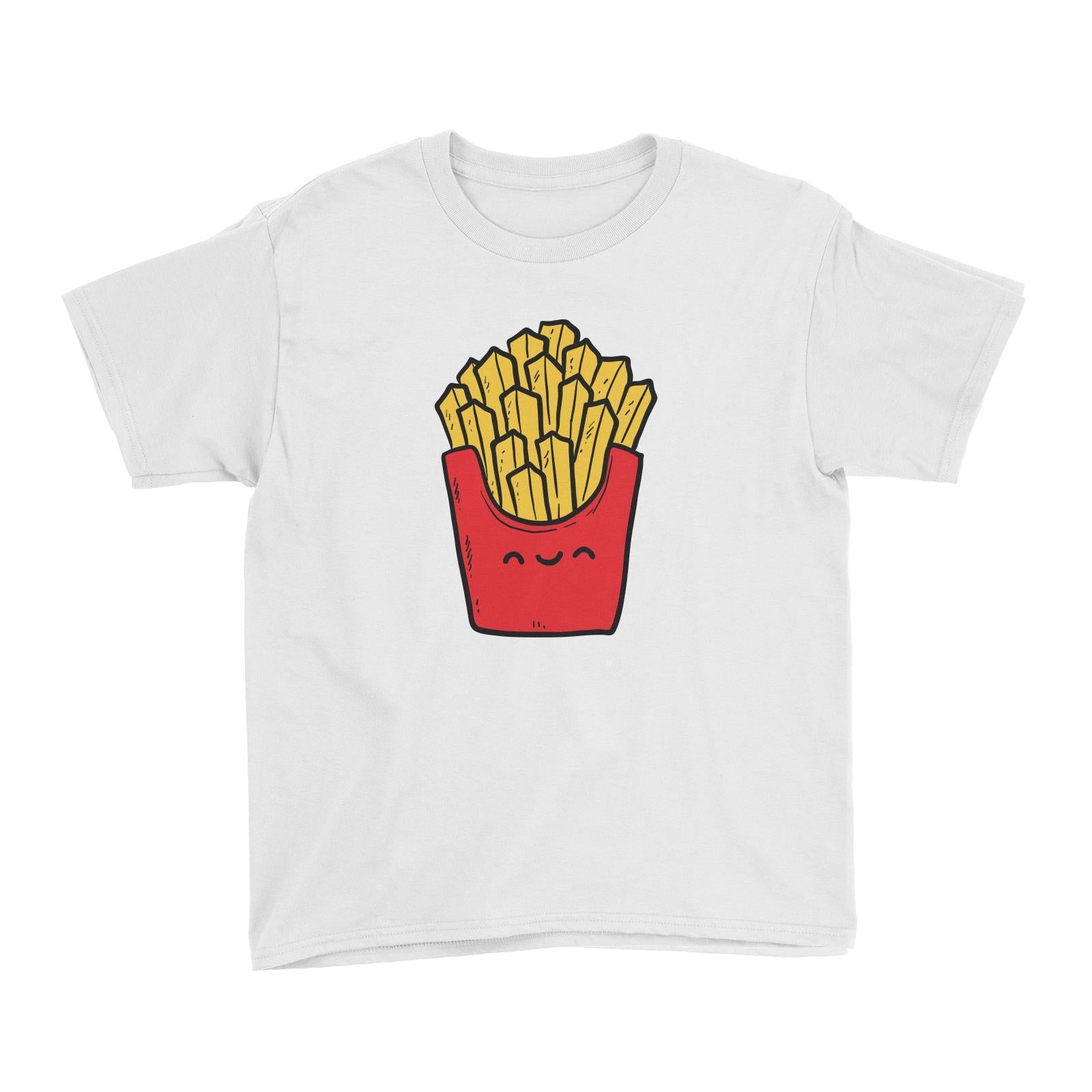 Fast Food Fries Kid's T-Shirt  Matching Family Comic Cartoon