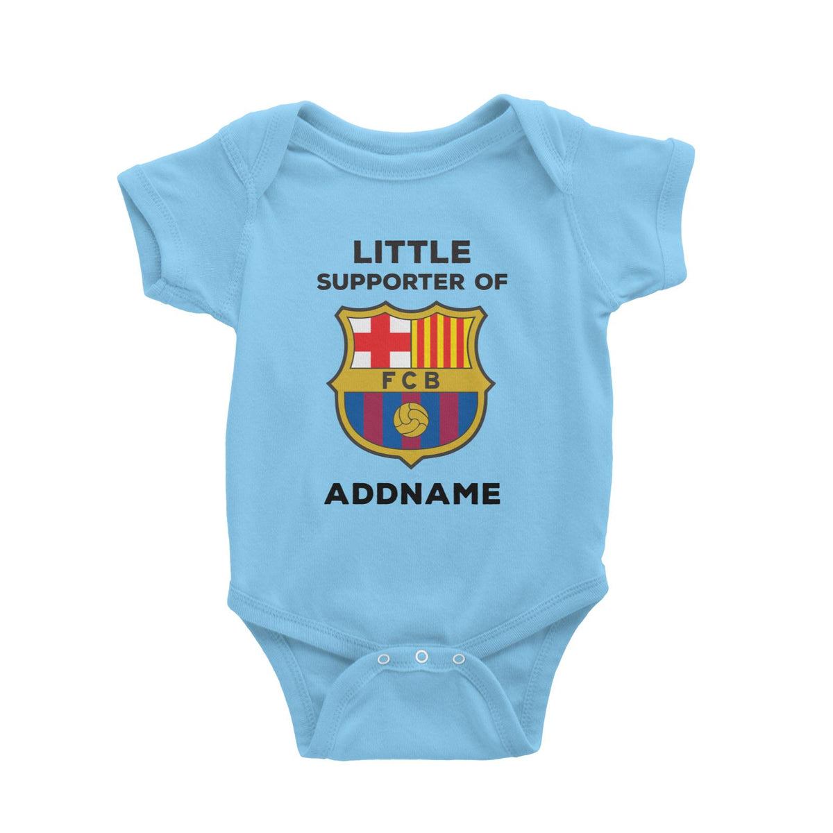 FC Barcelona Little Supporter Personalizable with Name Baby Romper