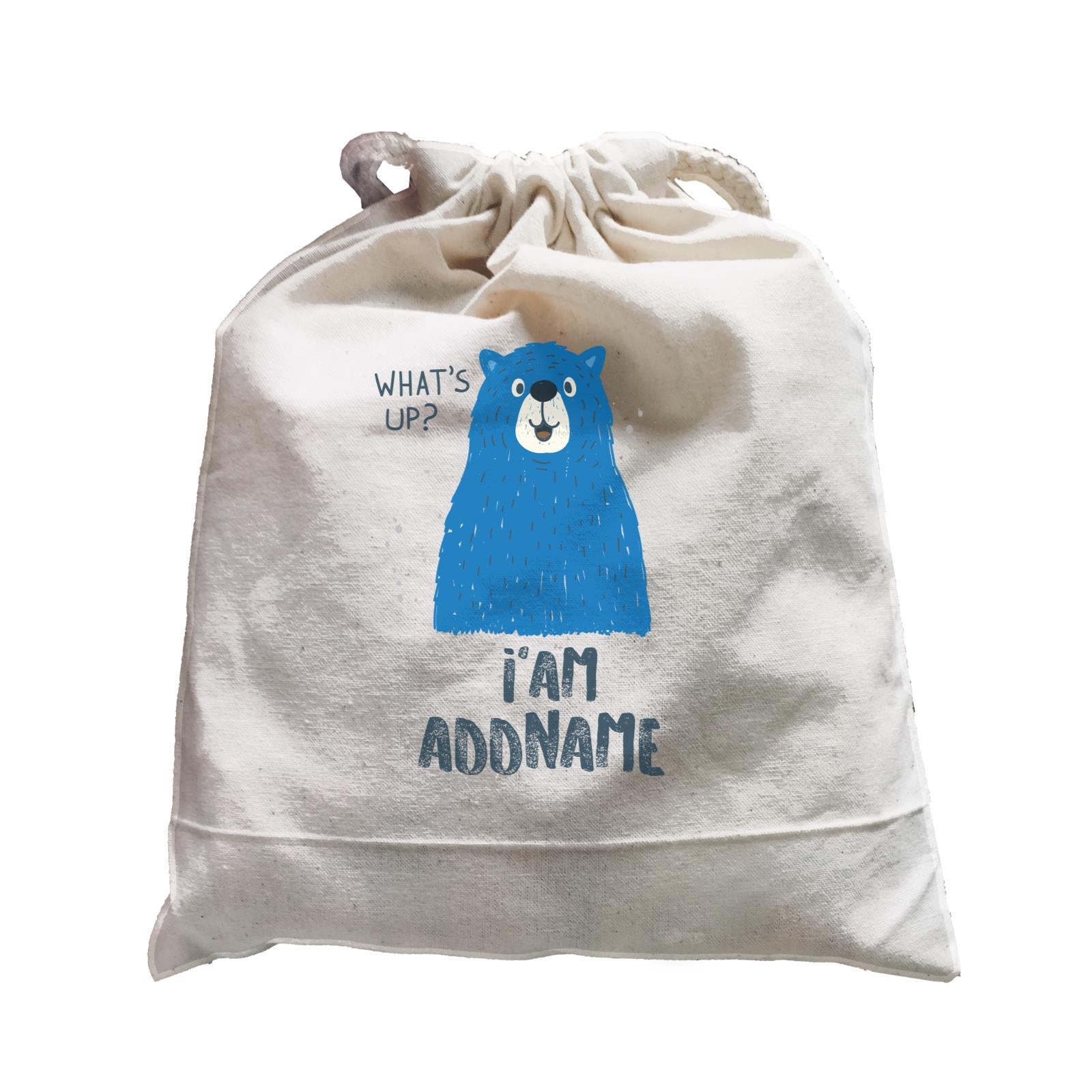 Cool Cute Animals Bear What's Up I'Am Addname Satchel