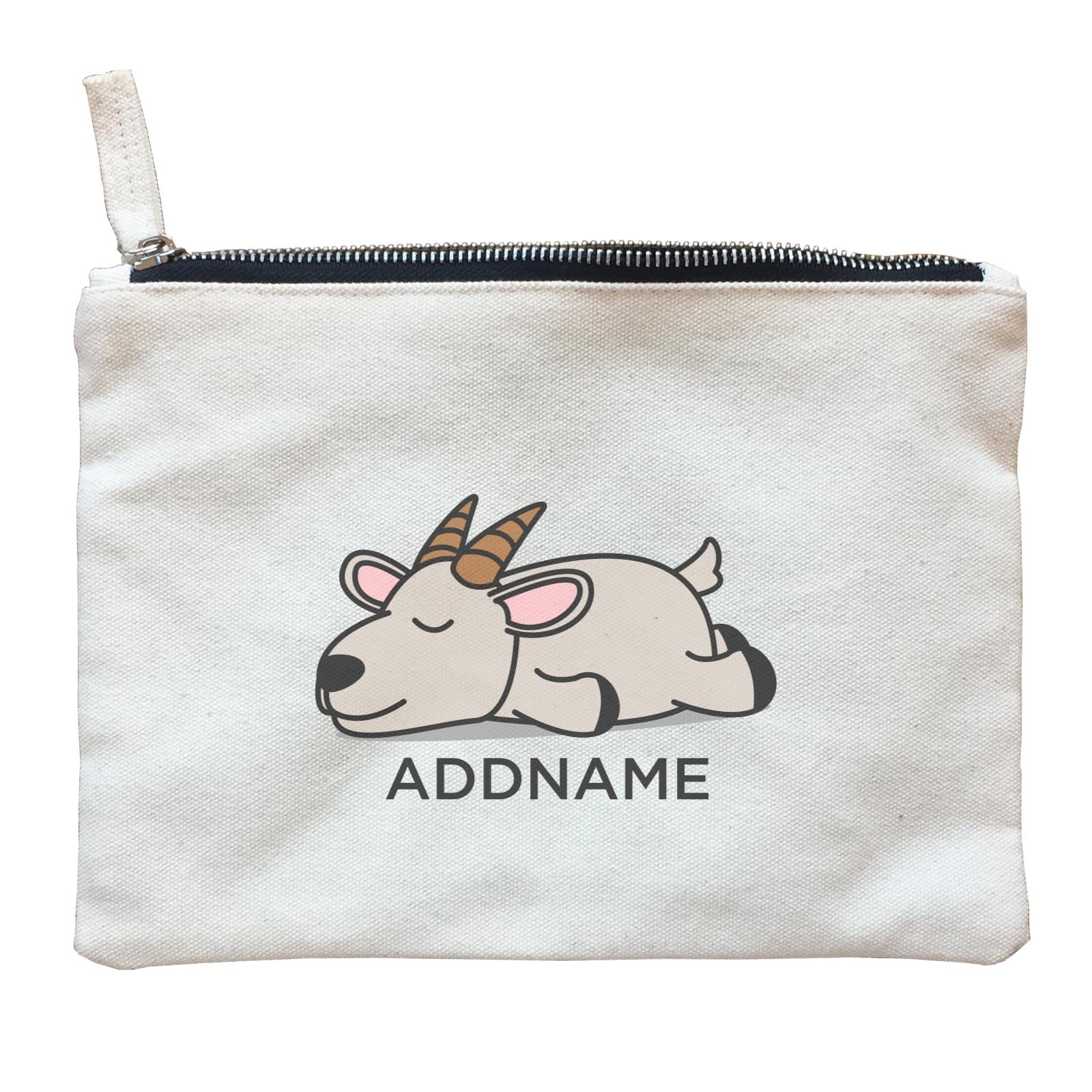 Lazy Goat Addname Zipper Pouch