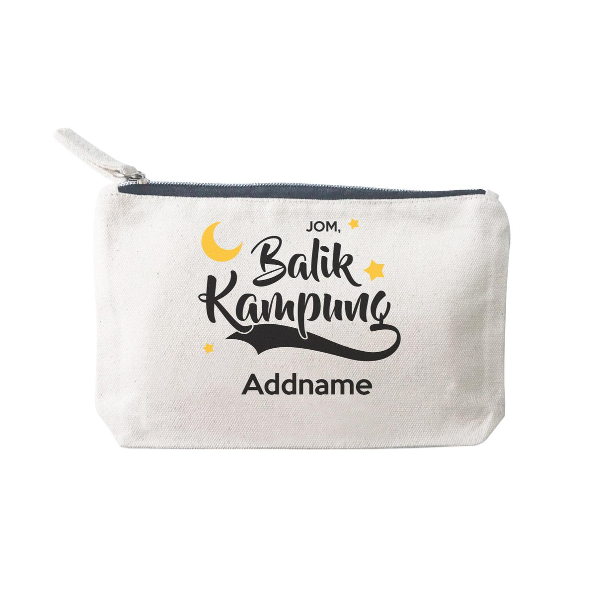 Raya Typography Jom Balik Kampung Addname Mini Accessories Stationery Pouch 2