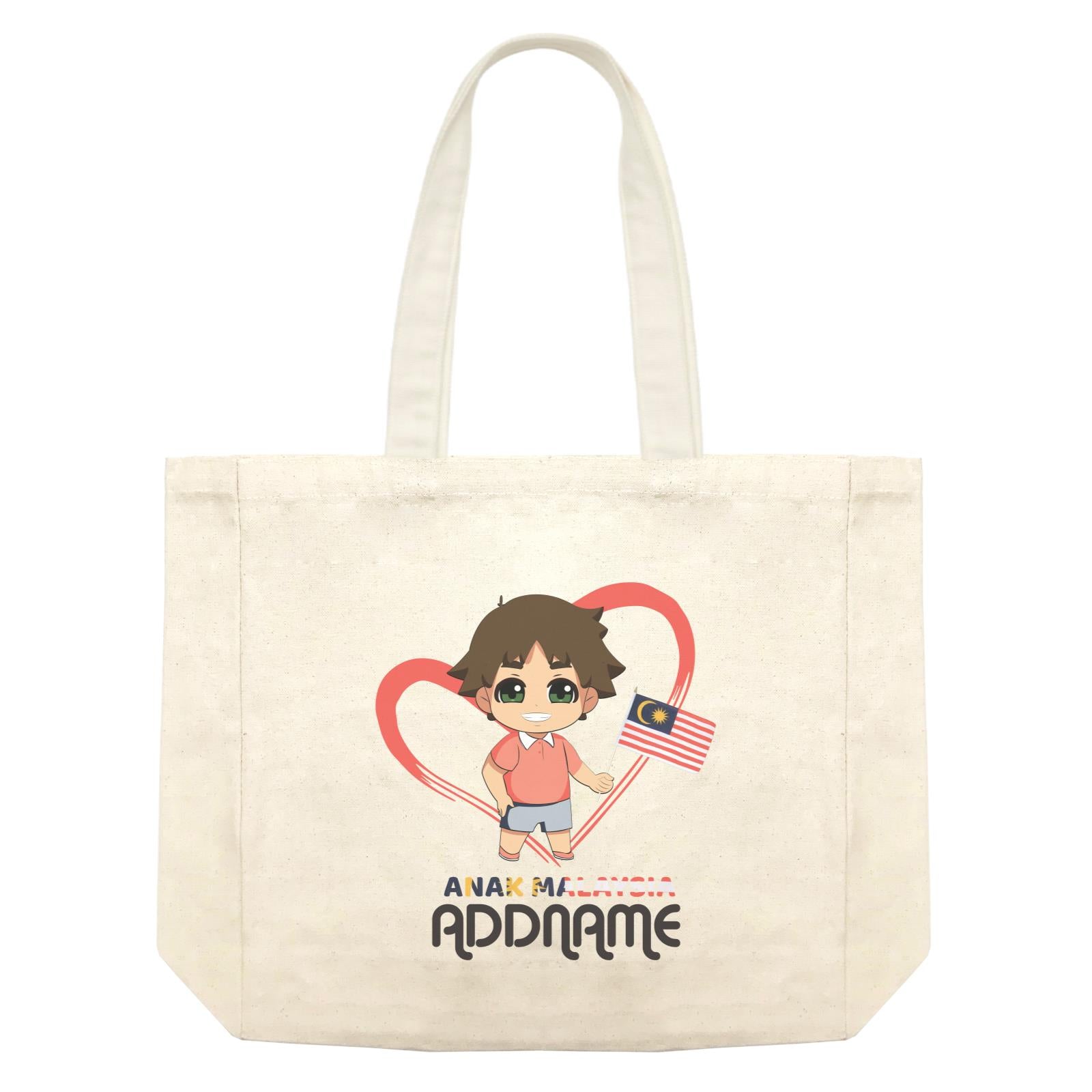 Merdeka Series Anak Malaysia Love Chinese Boy Addname Shopping Bag