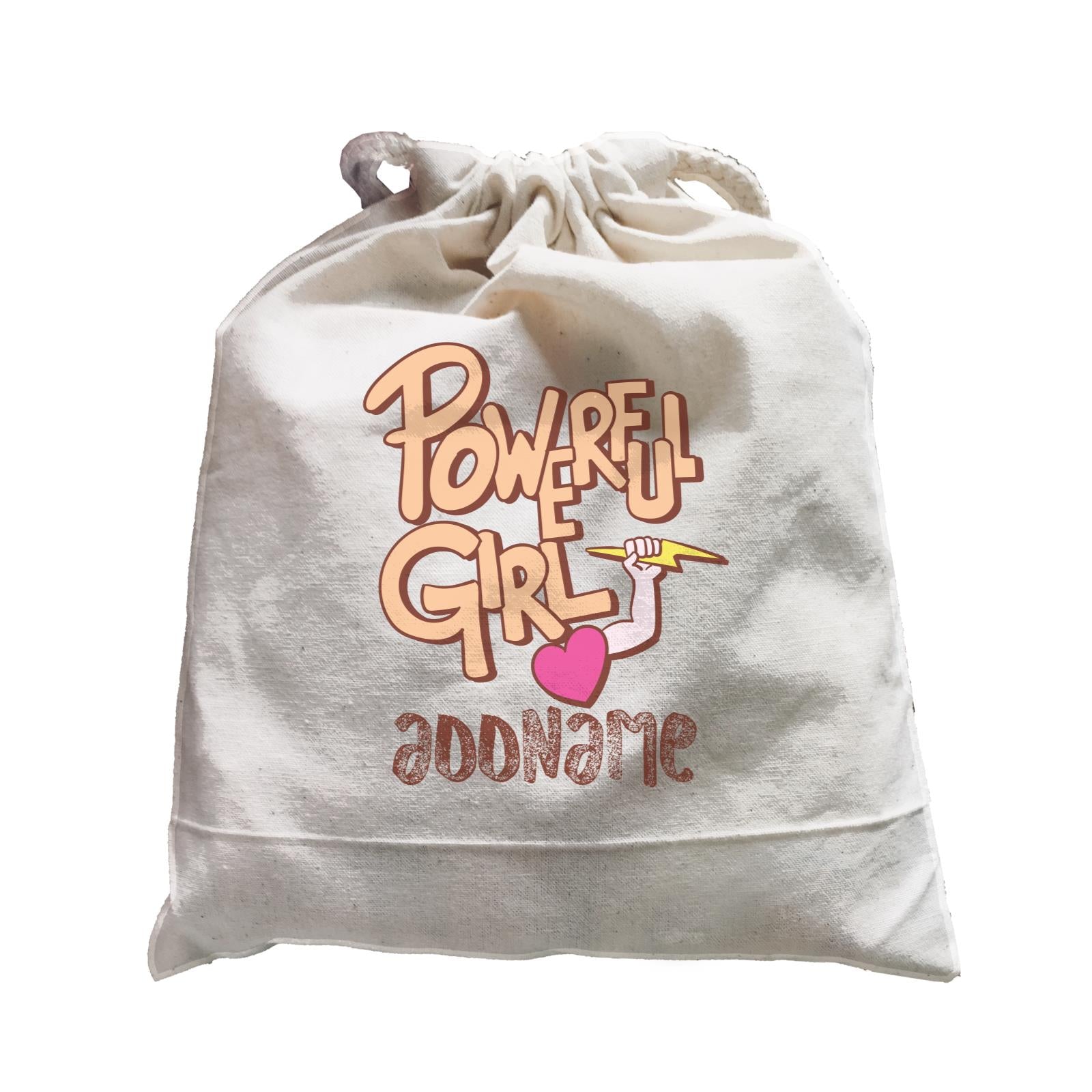 Cool Cute Words Powerful Girl Heart Hold Lightning Addname Satchel