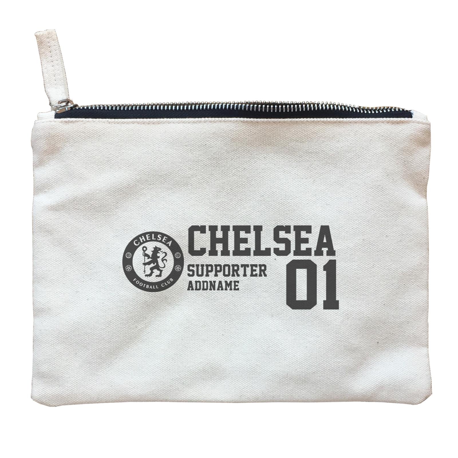 Chelsea Football Supporter Accessories Addname Zipper Pouch